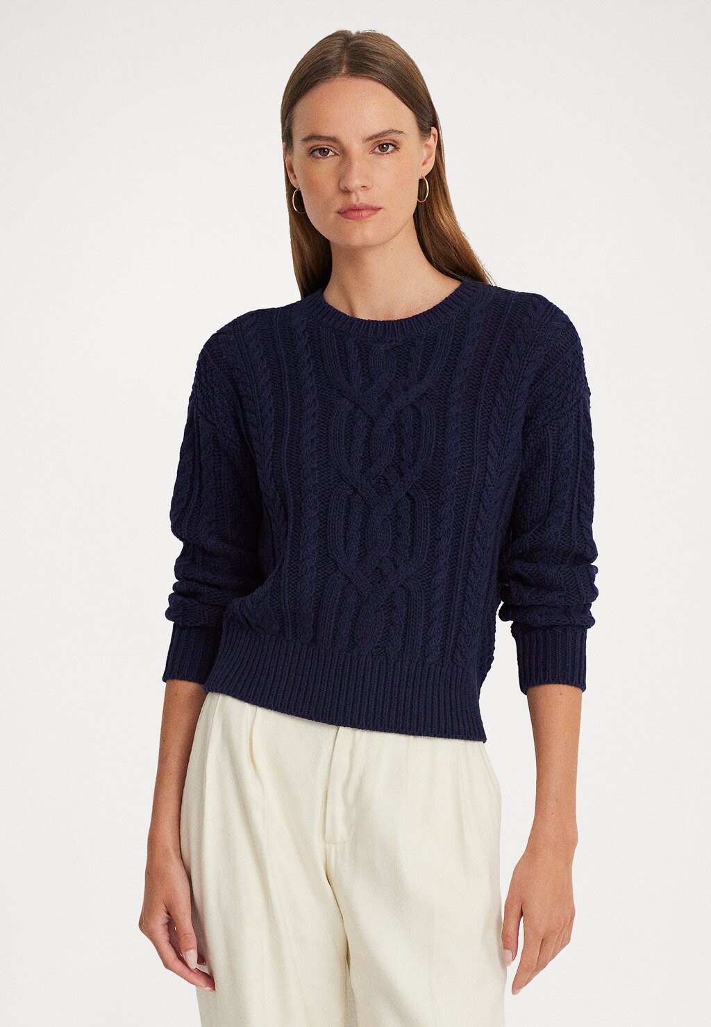 цена Свитер Zelkany Long Sleeve Lauren Ralph Lauren, цвет refined navy