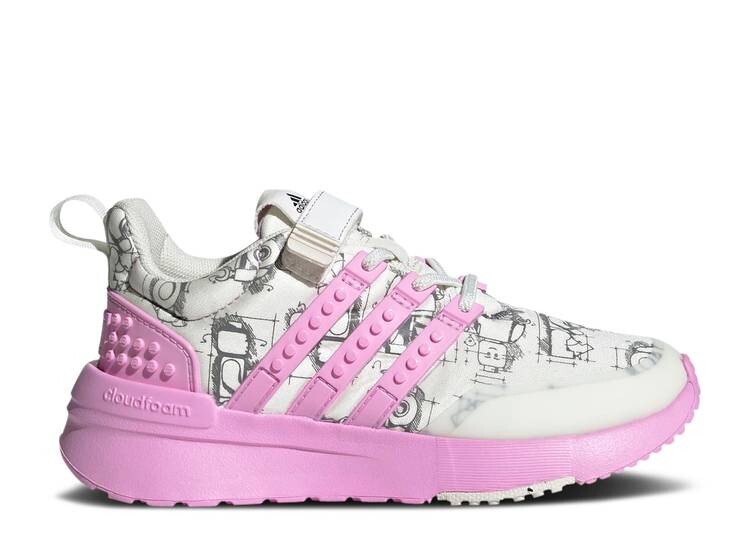 

Кроссовки Adidas LEGO X RACER TR LITTLE KID 'OFF WHITE BLISS LILAC', белый