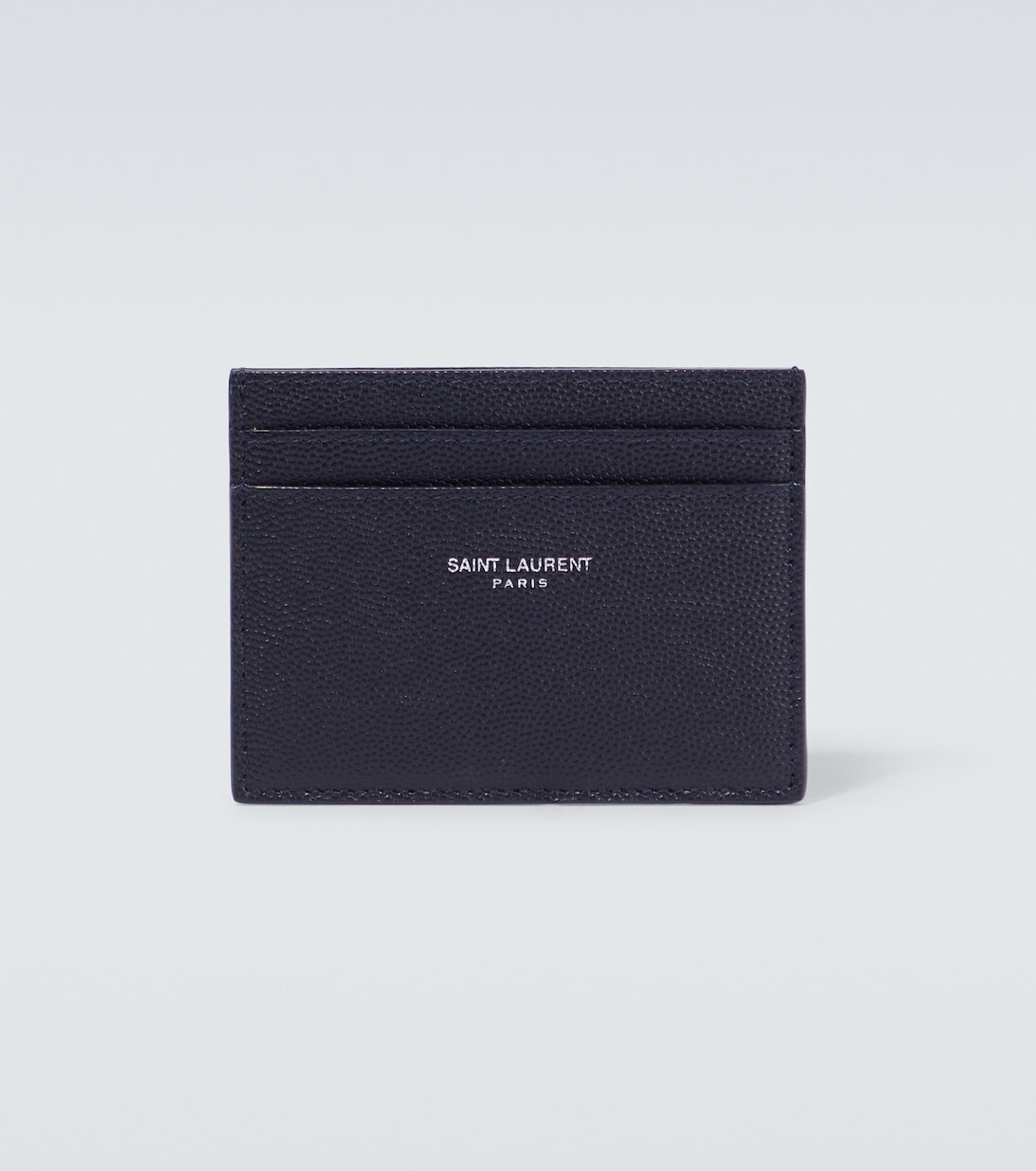 

Кожаный визитница с логотипом Saint Laurent, черный