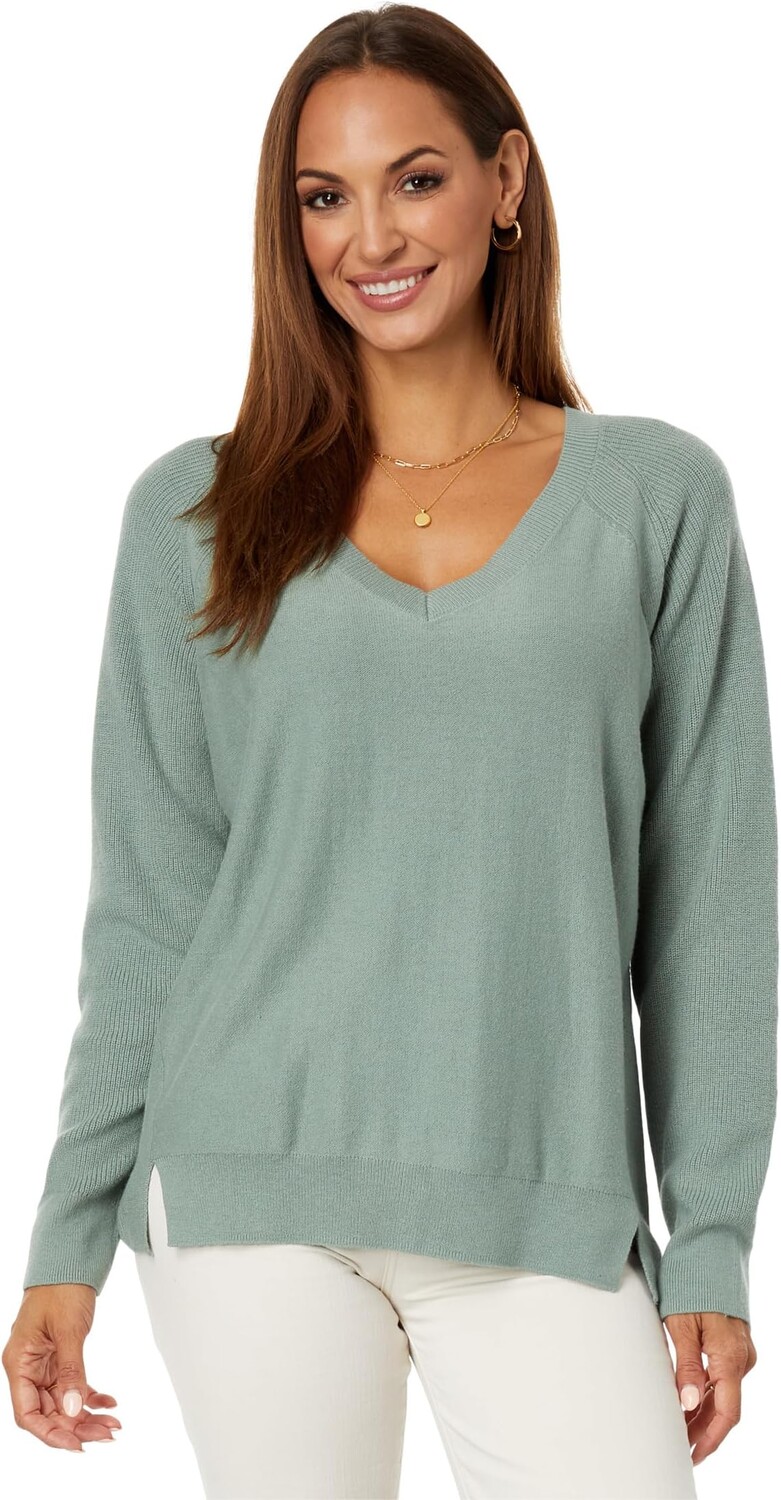 

Мягкий свитер Cloud с v-образным вырезом Lucky Brand, цвет Chinois Green