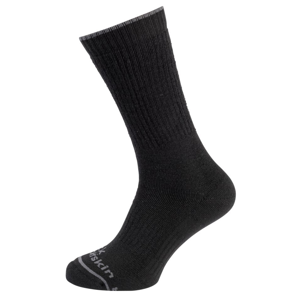 Походные носки Jack Wolfskin Trek Merino Sock CL, черный