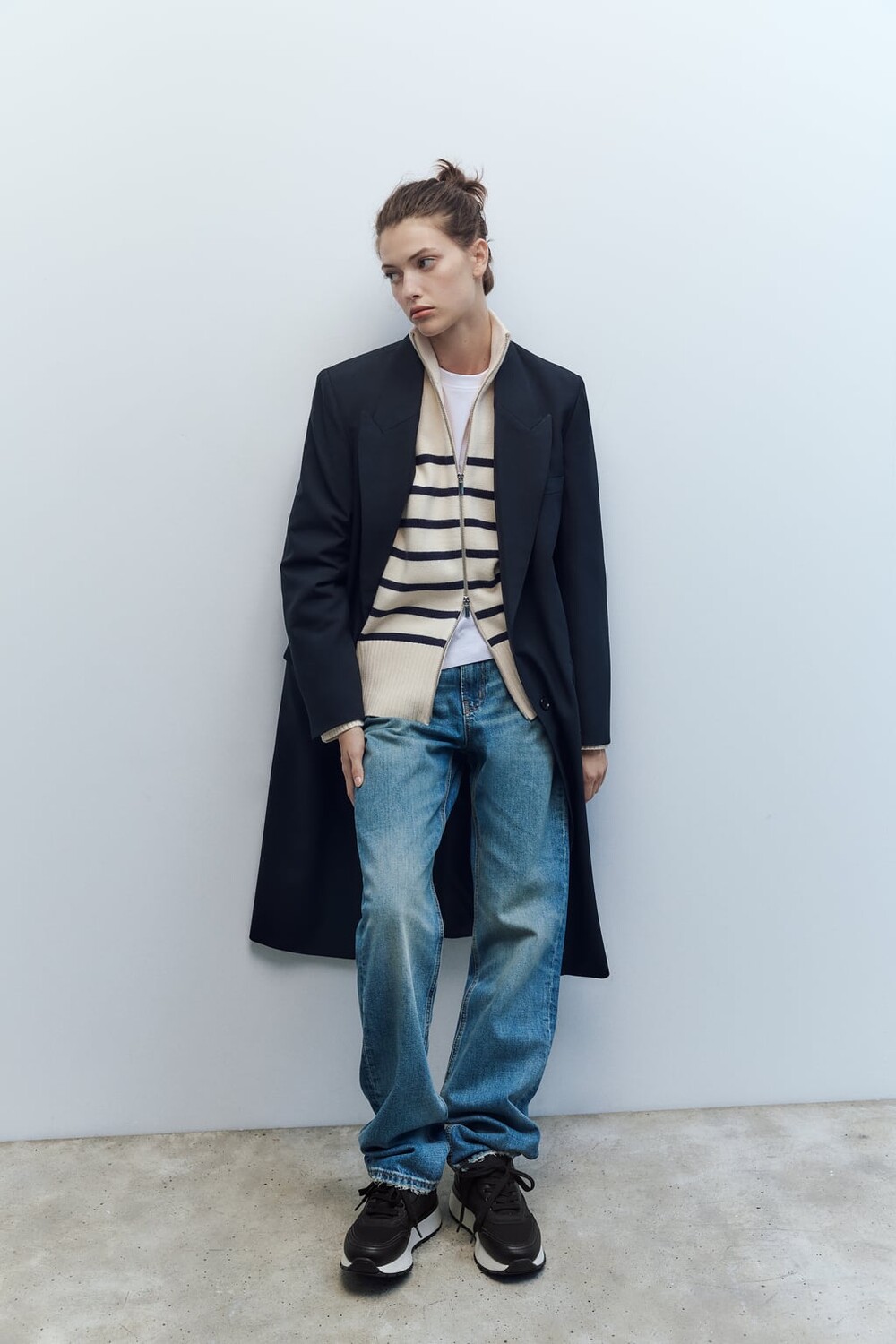 

Кроссовки для бега на плоской форме ZARA, черный