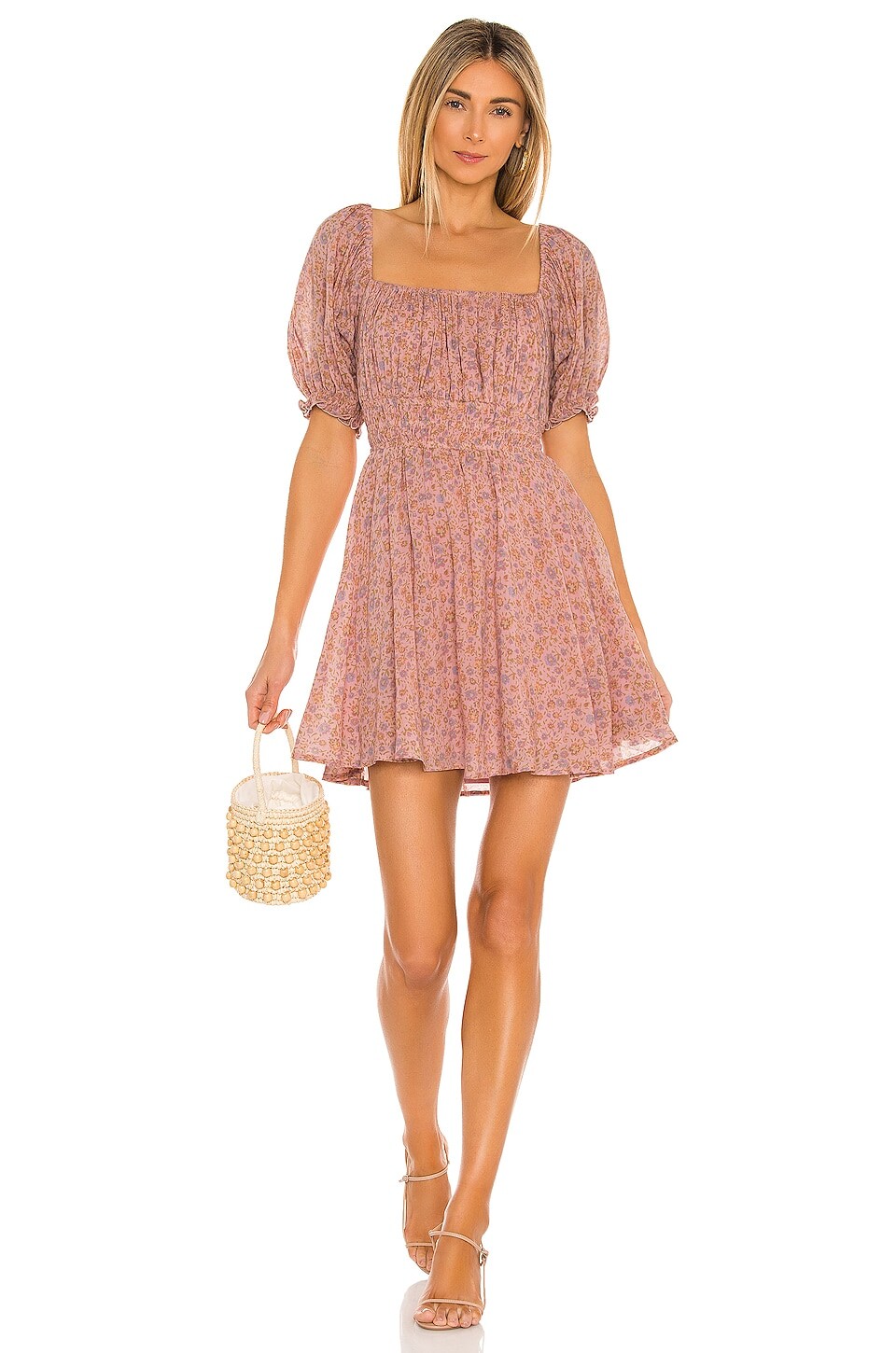 

Платье мини SPELL Rae, цвет Dusty Pink