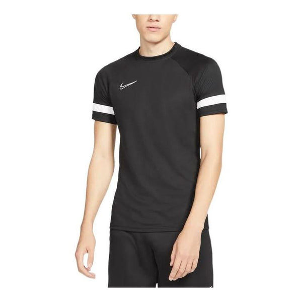 Футболка Nike Logo Printing Stripe Round Neck Pullover Short Sleeve Black, мультиколор