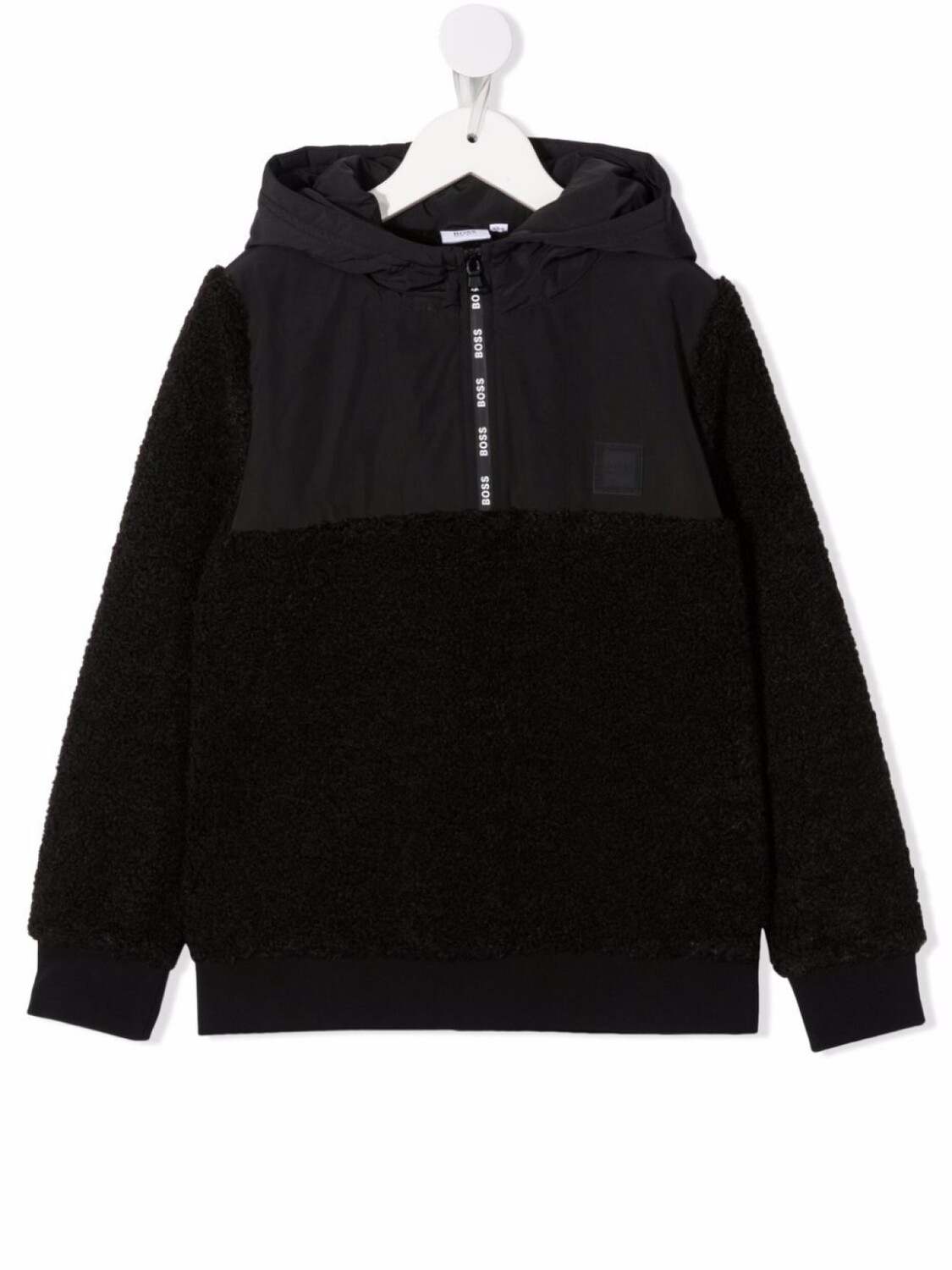 

Худи из шерпы BOSS Kidswear, черный