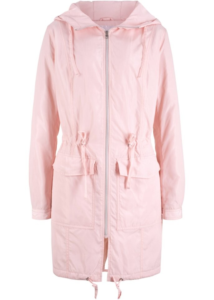 

Пальто на легкой подкладке с кулиской Bpc Bonprix Collection, розовый