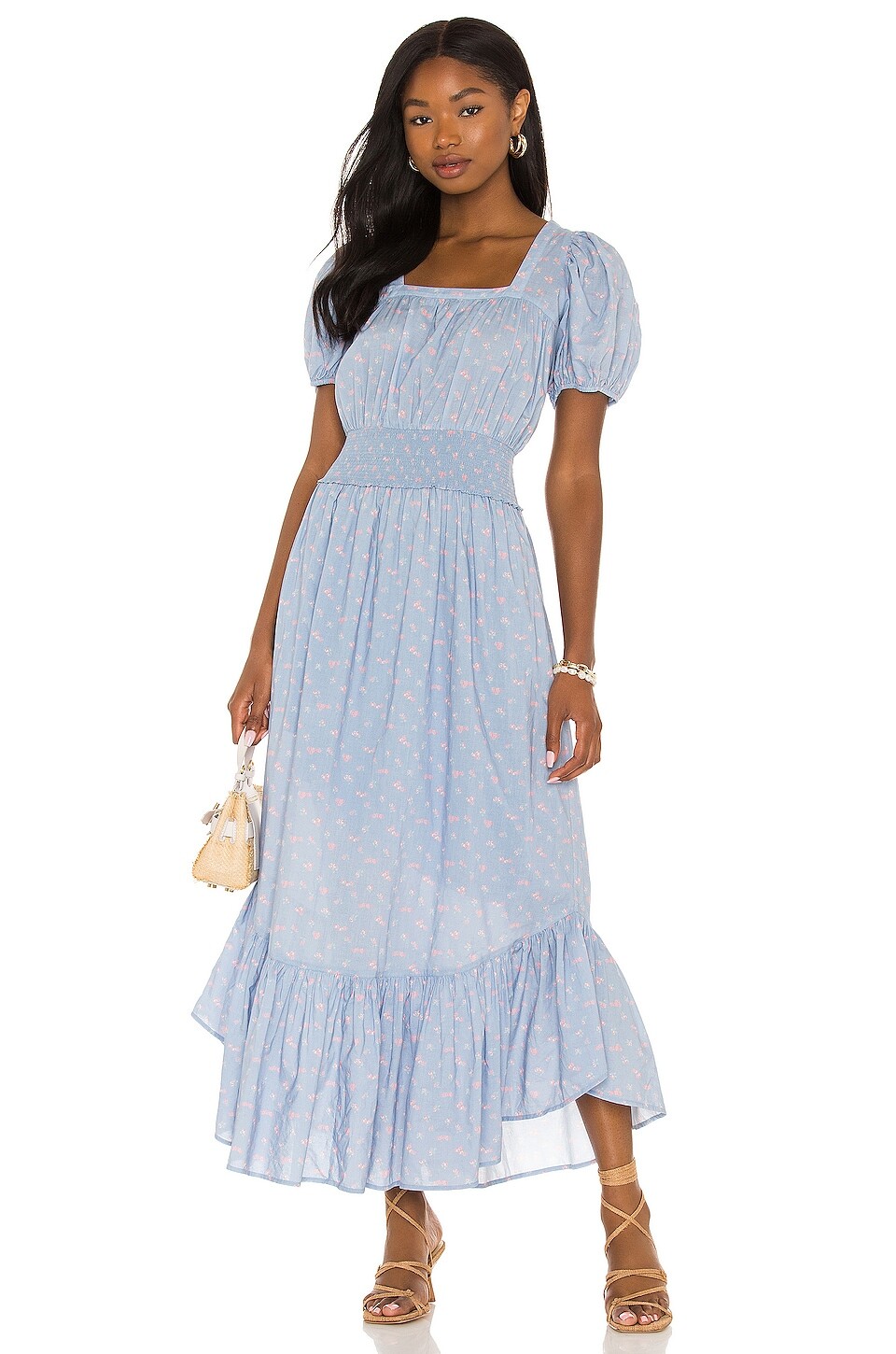 

Платье LoveShackFancy X REVOLVE Begonia, цвет Blue Baby Pomme