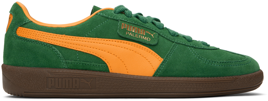 Зеленые кроссовки Palermo Puma