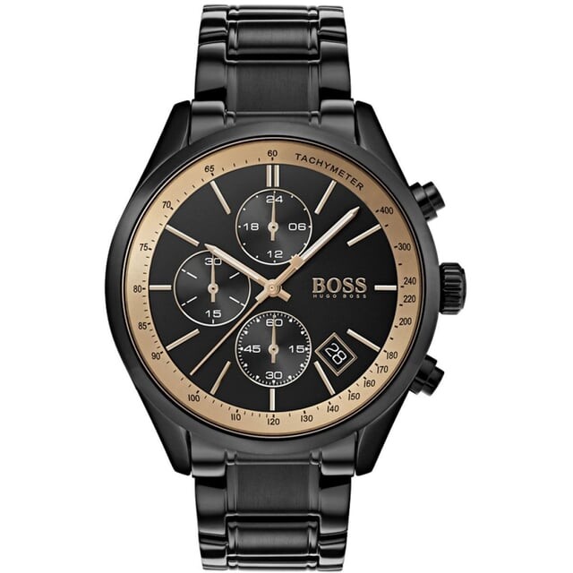 

Мужские часы-хронограф Grand Prix 1513578 Hugo Boss, черный