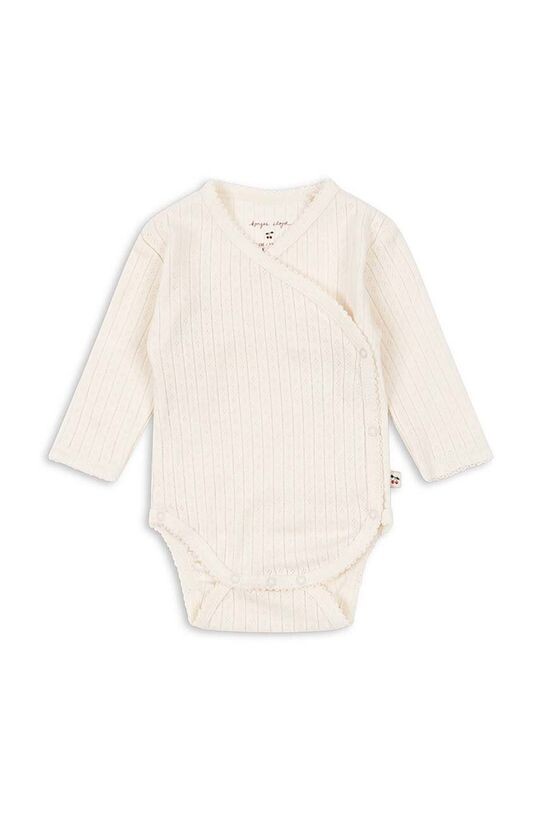 

Хлопковое детское боди MINNIE NEWBORN BODY GOTS Konges Sløjd, белый