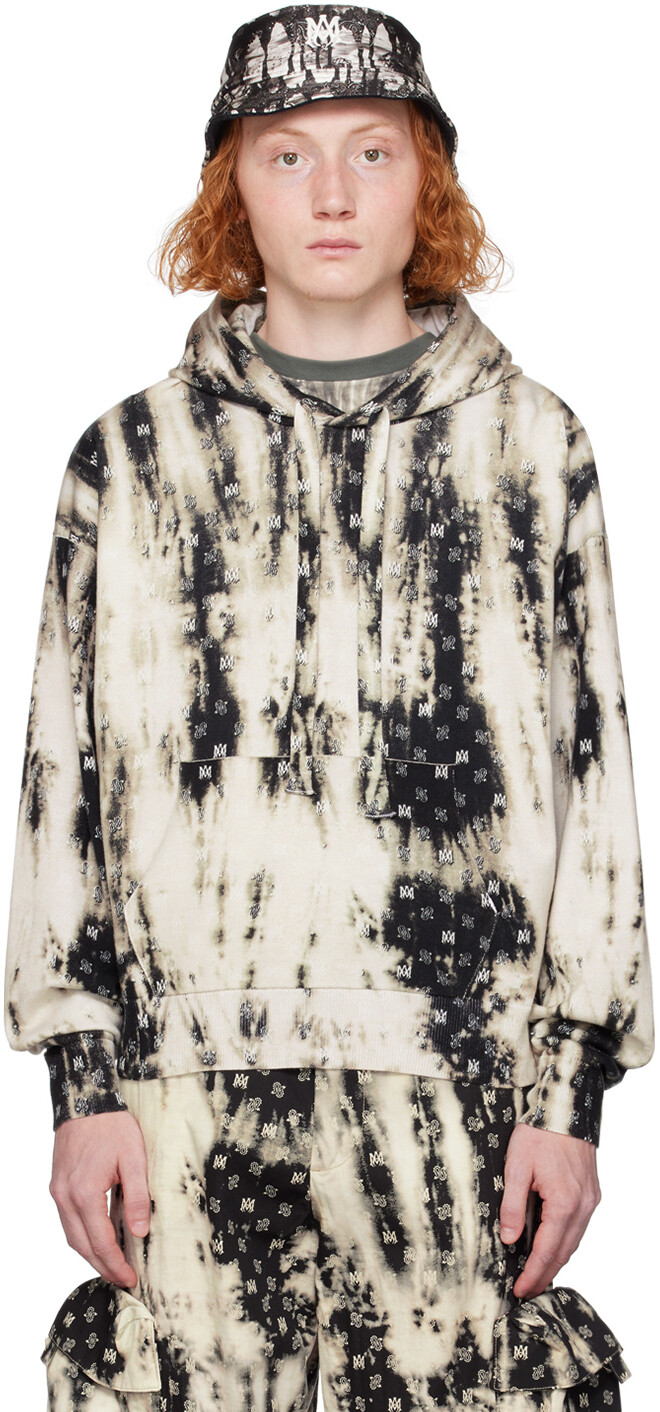 

AMIRI Черный худи M.A. с узором пейсли