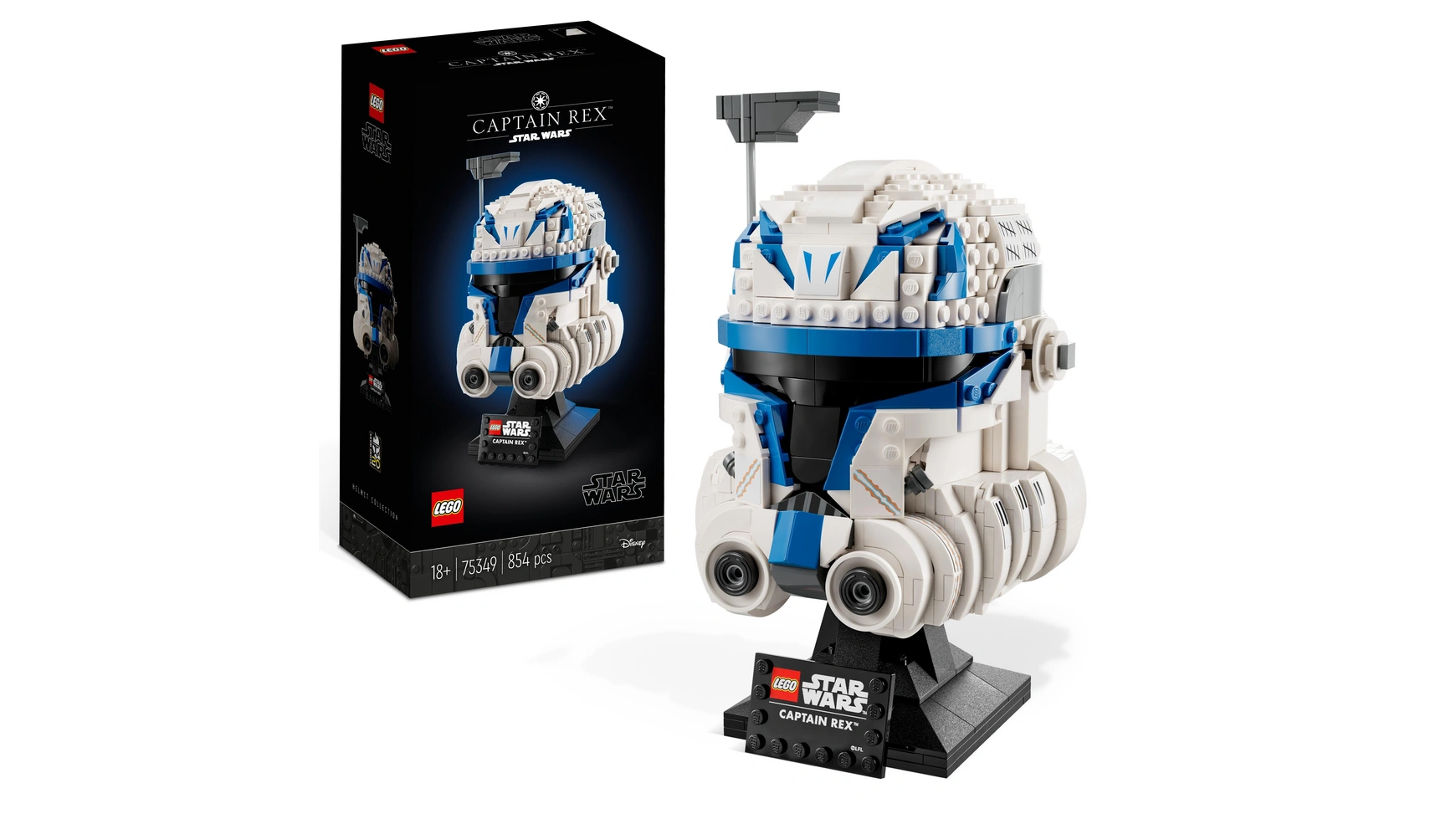 Lego Star Wars Шлем Капитана Рекса, коллекционный для взрослых шлем с закрытой макушкой danata star top star размер l синий