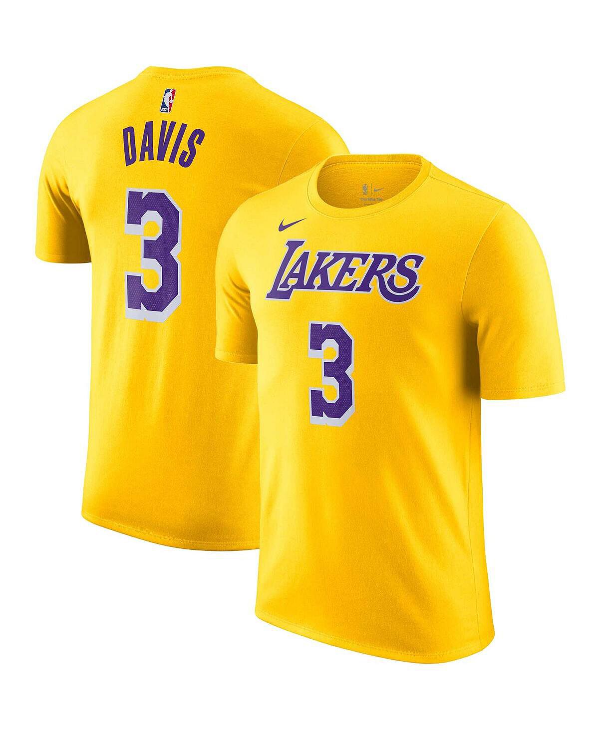 Мужская футболка с именем и номером Энтони Дэвиса «Лос-Анджелес Лейкерс» 2022/23 Nike футболка женская nike dry оранжевый