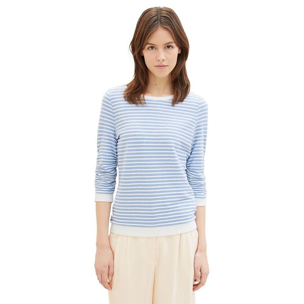

Толстовка Tom Tailor Striped Jacquard, серый