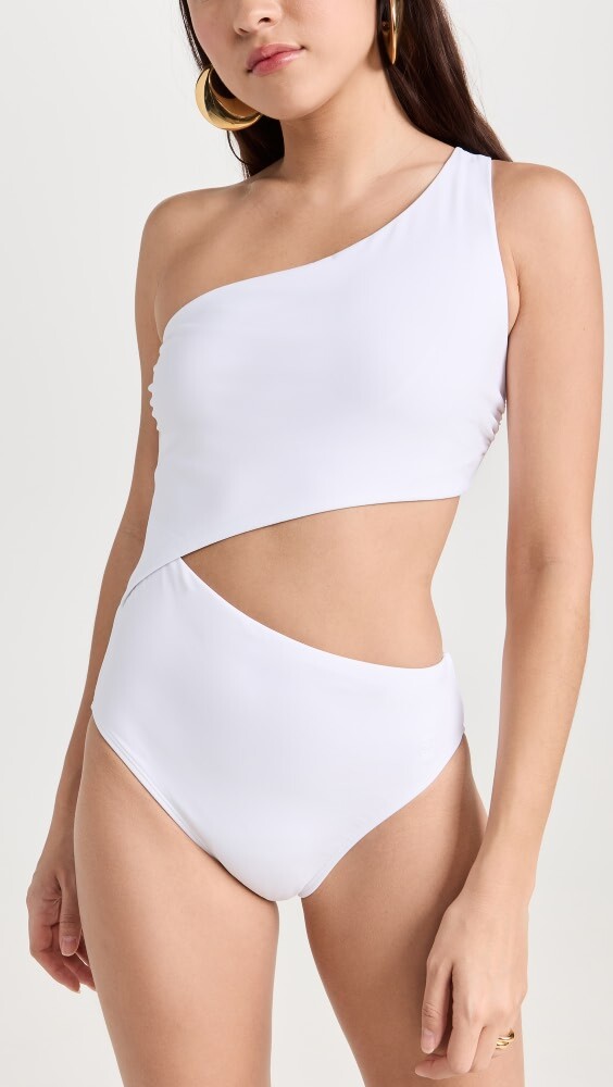 

Купальник Tory Burch Cut-Out One Piece, белый