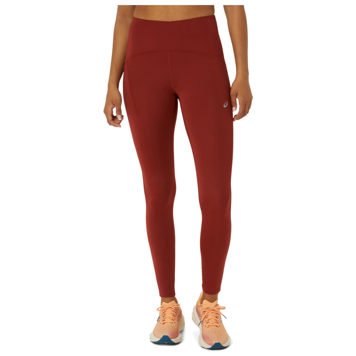 

Тайтсы Asics Road High Waist Tight, цвет Deep Red