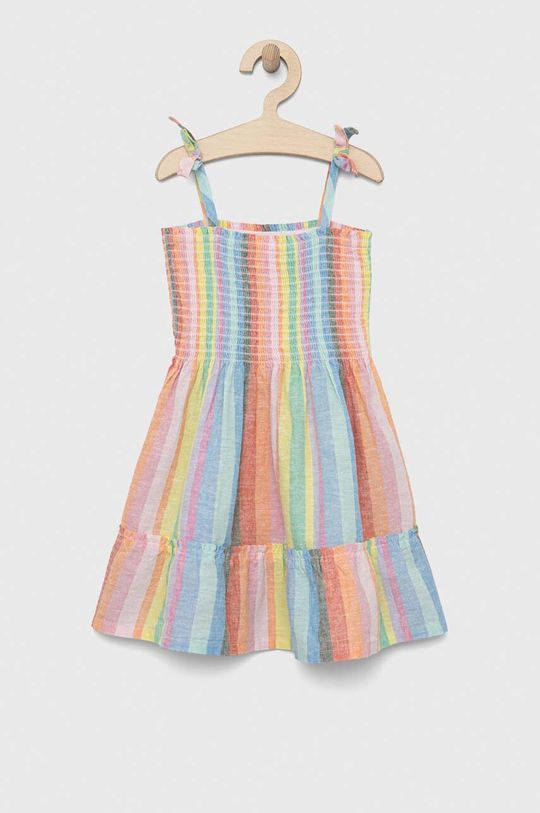 цена Детское льняное платье Gap, мультиколор