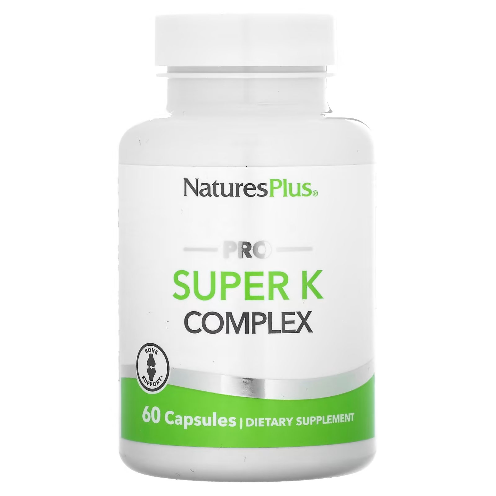цена Пищевая добавка NaturesPlus Pro Super K, 60 капсул