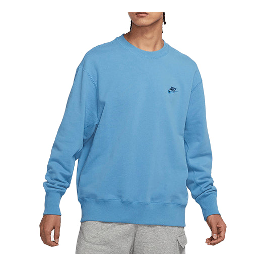 Толстовка Men's Nike Sportswear Logo Casual Sports Round Neck Pullover Blue, синий