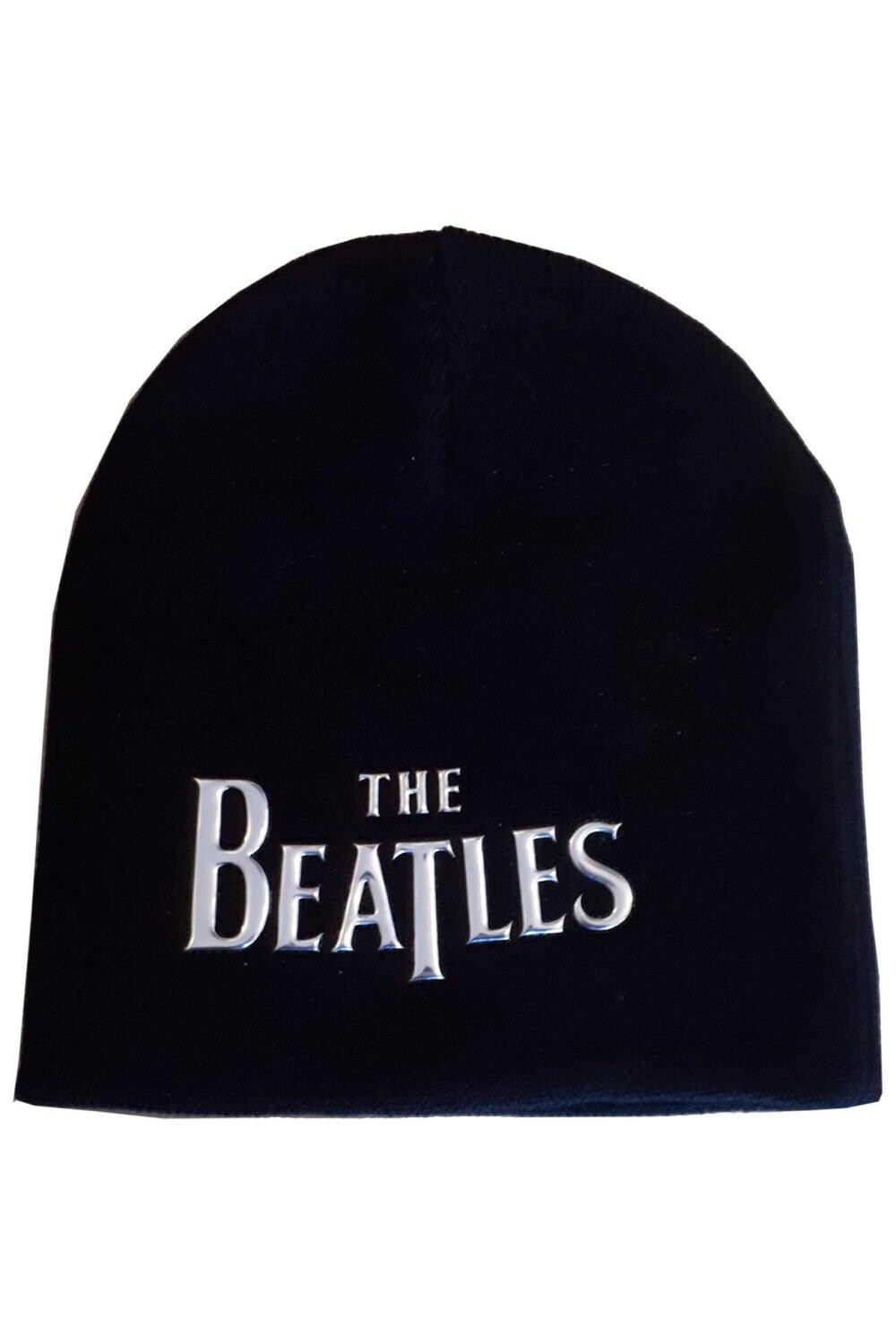 

Шапка-бини с Т-образным логотипом The Beatles, черный