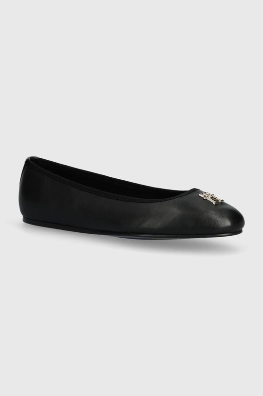 

Кожаные балетки TH LEATHER BALLERINA Tommy Hilfiger, черный