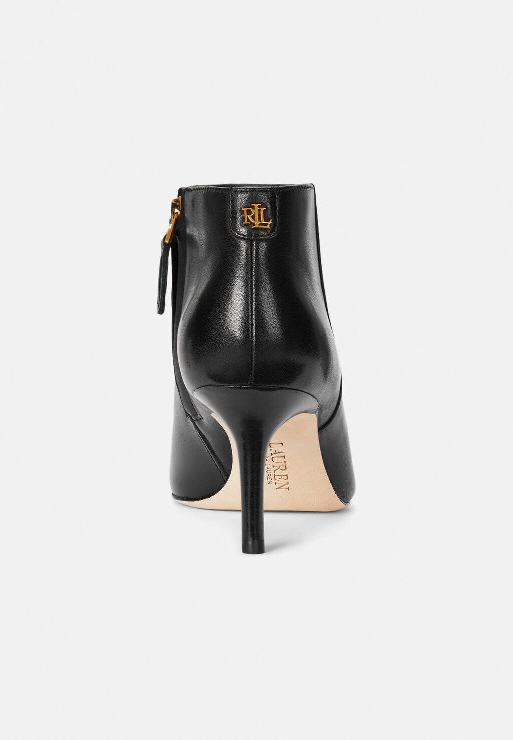 

Ботильоны LIZIE BURNISHED LEATHER BOOTIE Ralph Lauren, черный