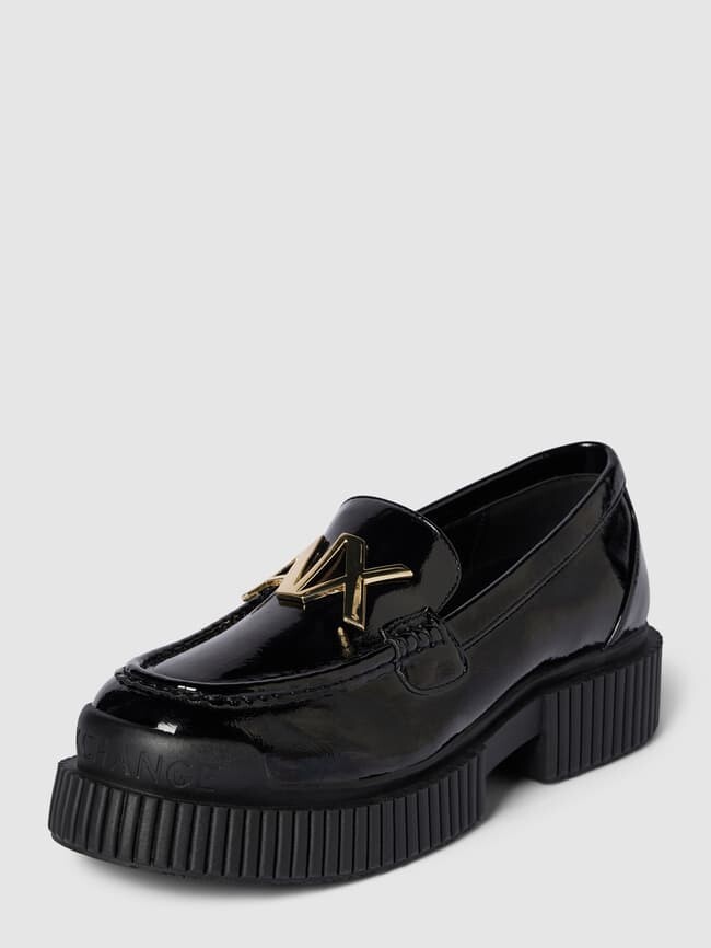 

Пенни-лоферы с логотипом, модель EDDIE ARMANI EXCHANGE, черный