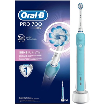 цена Электрическая аккумуляторная зубная щетка Crossaction Sensi-Clean, Oral-B