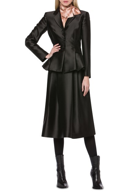 

Юбка Микадо со складками Alberta Ferretti, черный