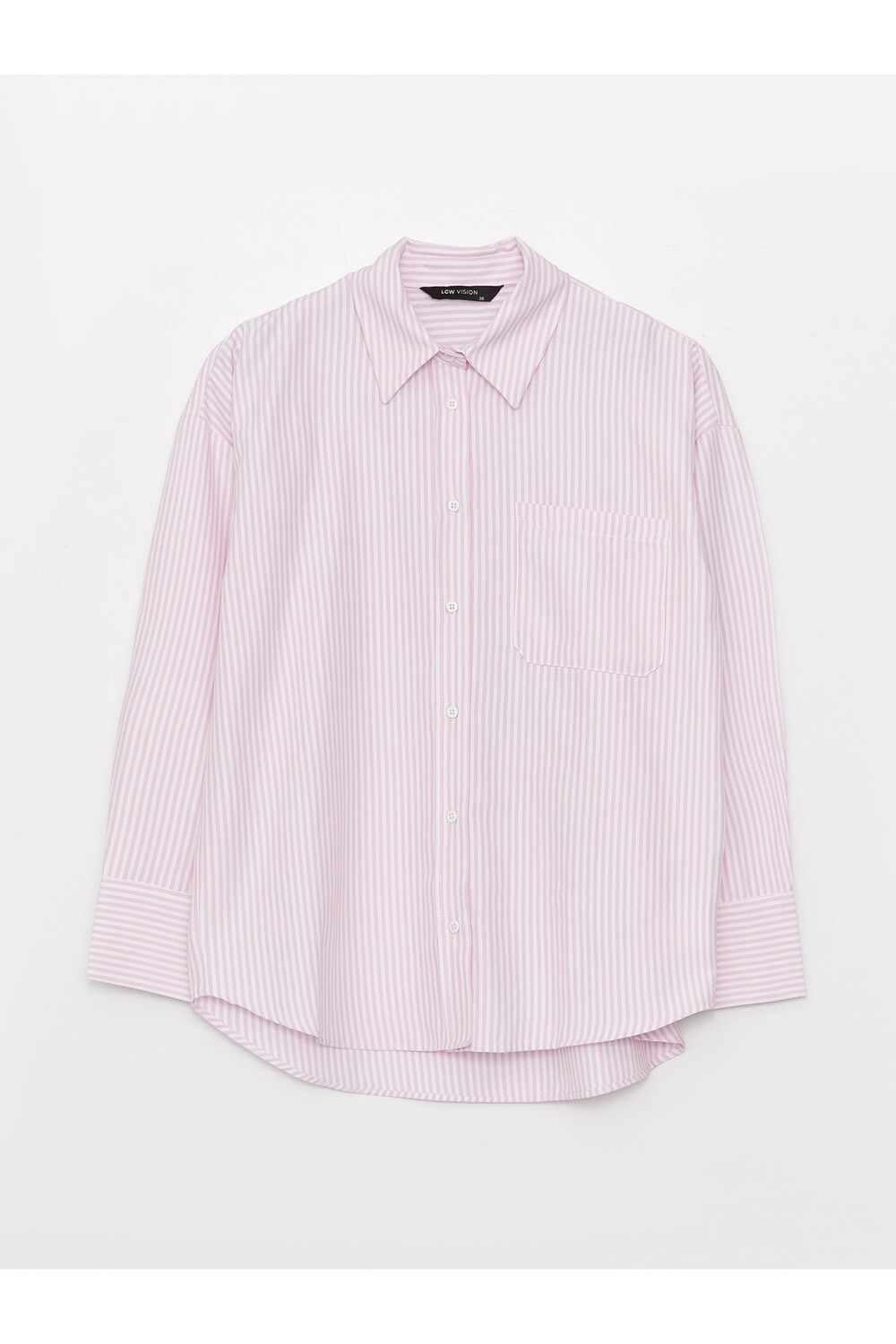 

Рубашка - Розовая - Oversize LC Waikiki, розовый