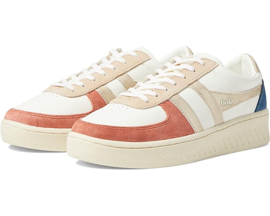

Кроссовки Gola Grandslam Quadrant, цвет Off-White/Orange Spice/Gold/Ink