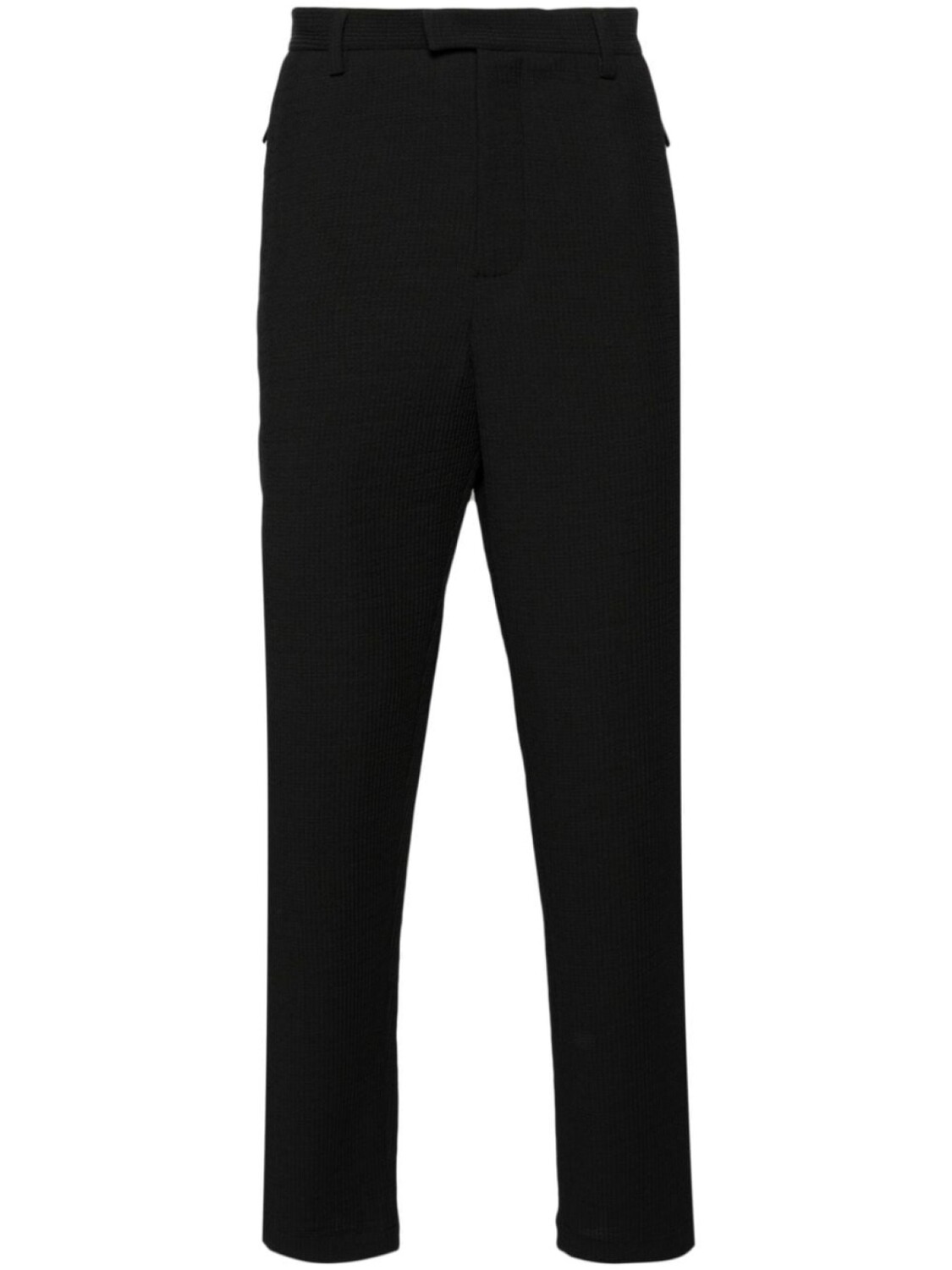 

Emporio Armani зауженные брюки из сирсакера, черный