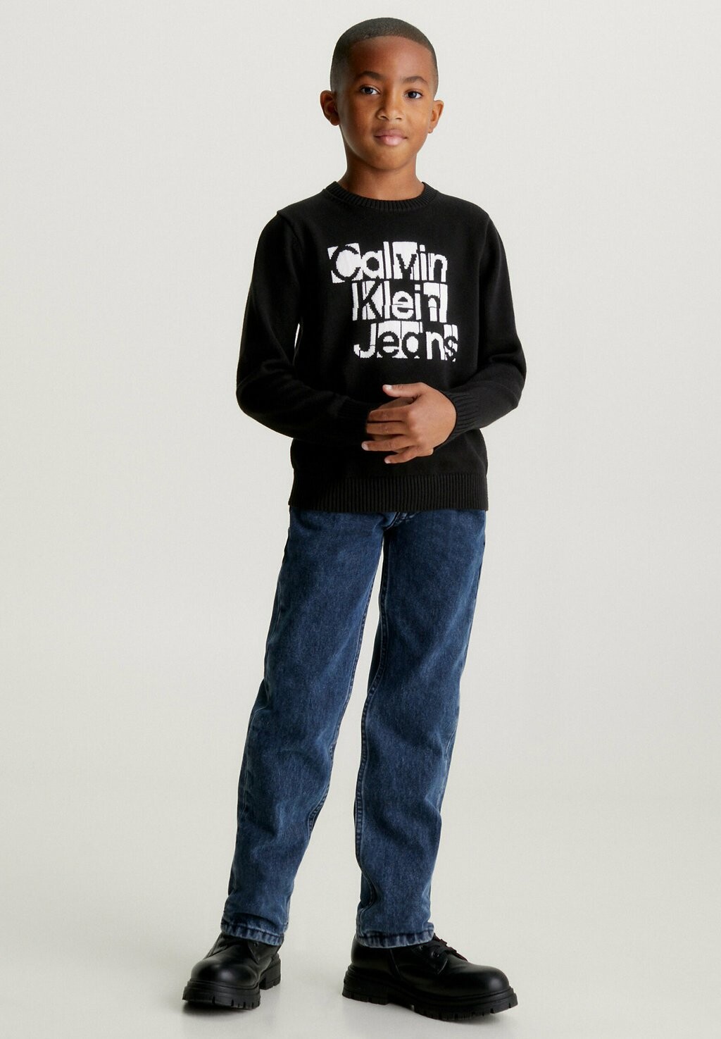 

Вязаный свитер LOGO Calvin Klein Jeans, цвет ck black