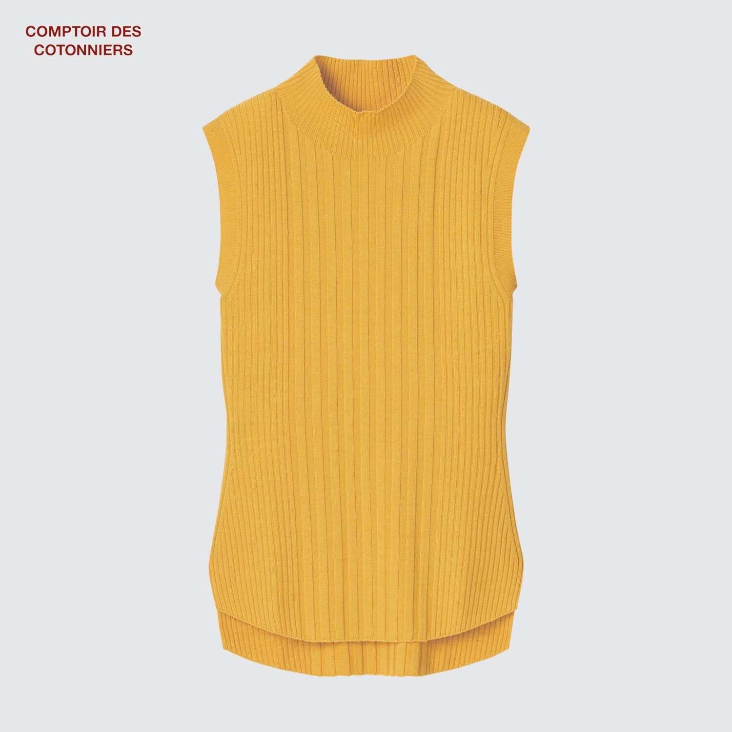 

Джемпер в рубчик Comptoir des Cotonniers из мериносовой шерсти Uniqlo, желтый