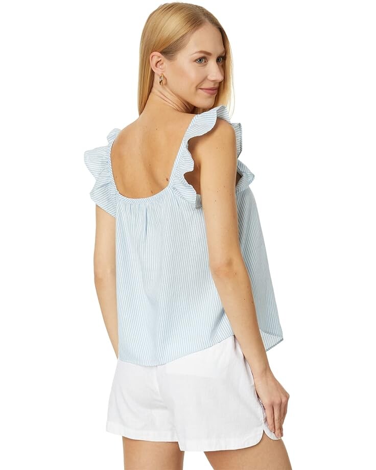 

Топ Southern Tide Darcie Skip Stripe Top, цвет Sky Blue