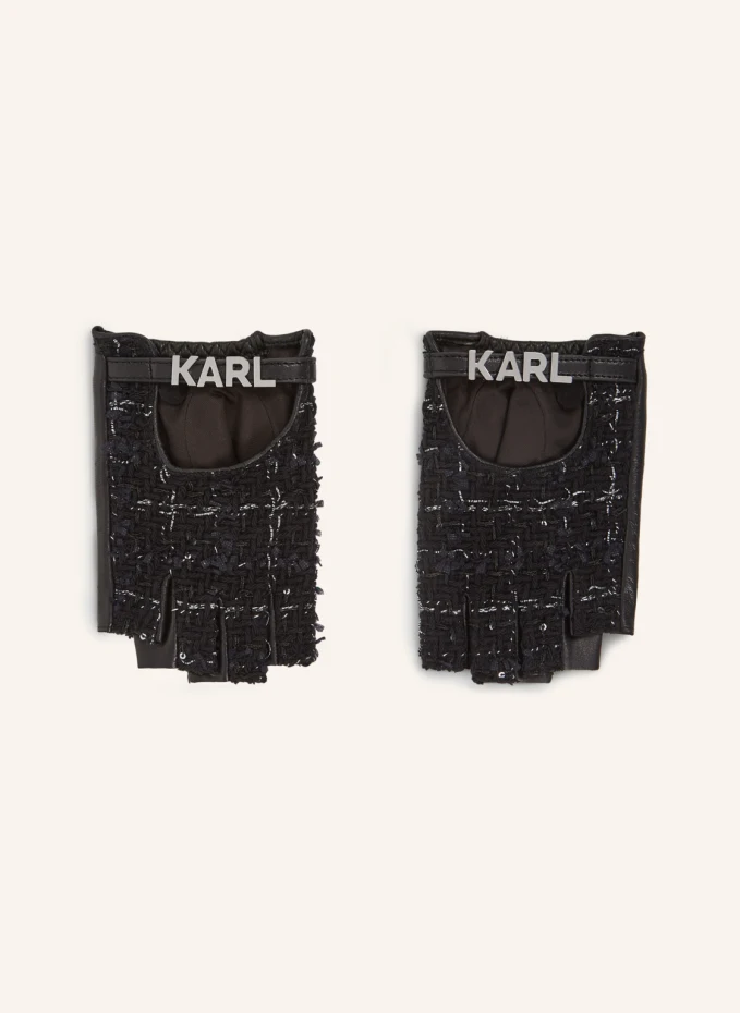Перчатки Karl Lagerfeld, черный