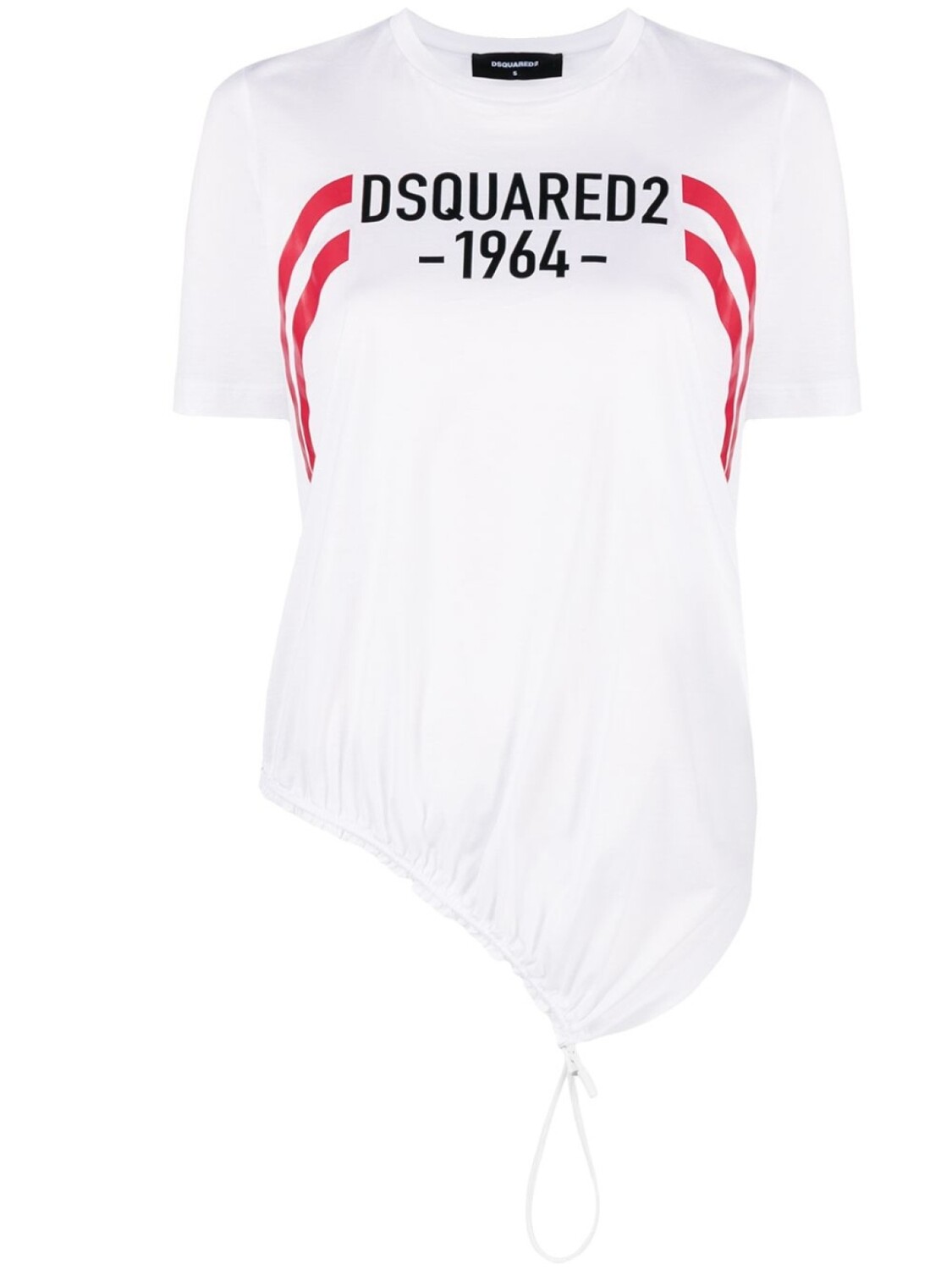 

Dsquared2 футболка с кулиской и логотипом, белый