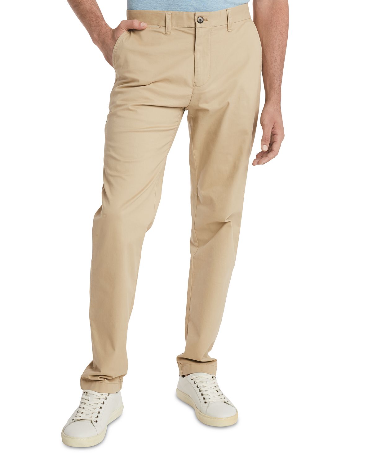 Мужские брюки чинос стандартного кроя TH Flex Stretch Tommy Hilfiger брюки чинос tommy hilfiger размер 34 32 серый