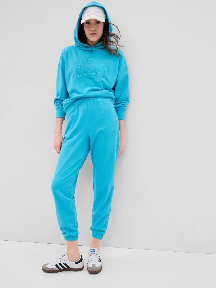 

Винтажные мягкие спортивные брюки с логотипом Gap, синий