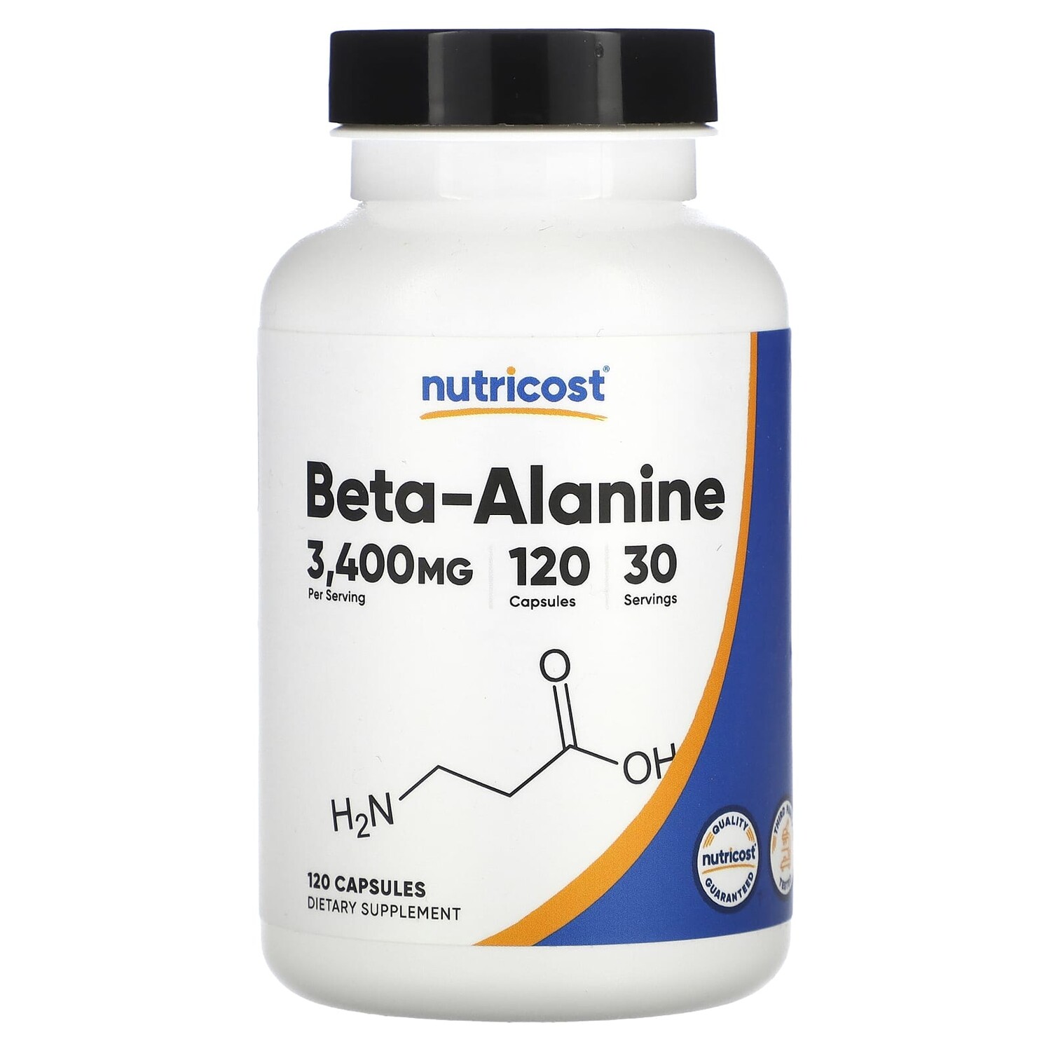 

Бета-аланин, 850 мг, 120 капсул, Nutricost