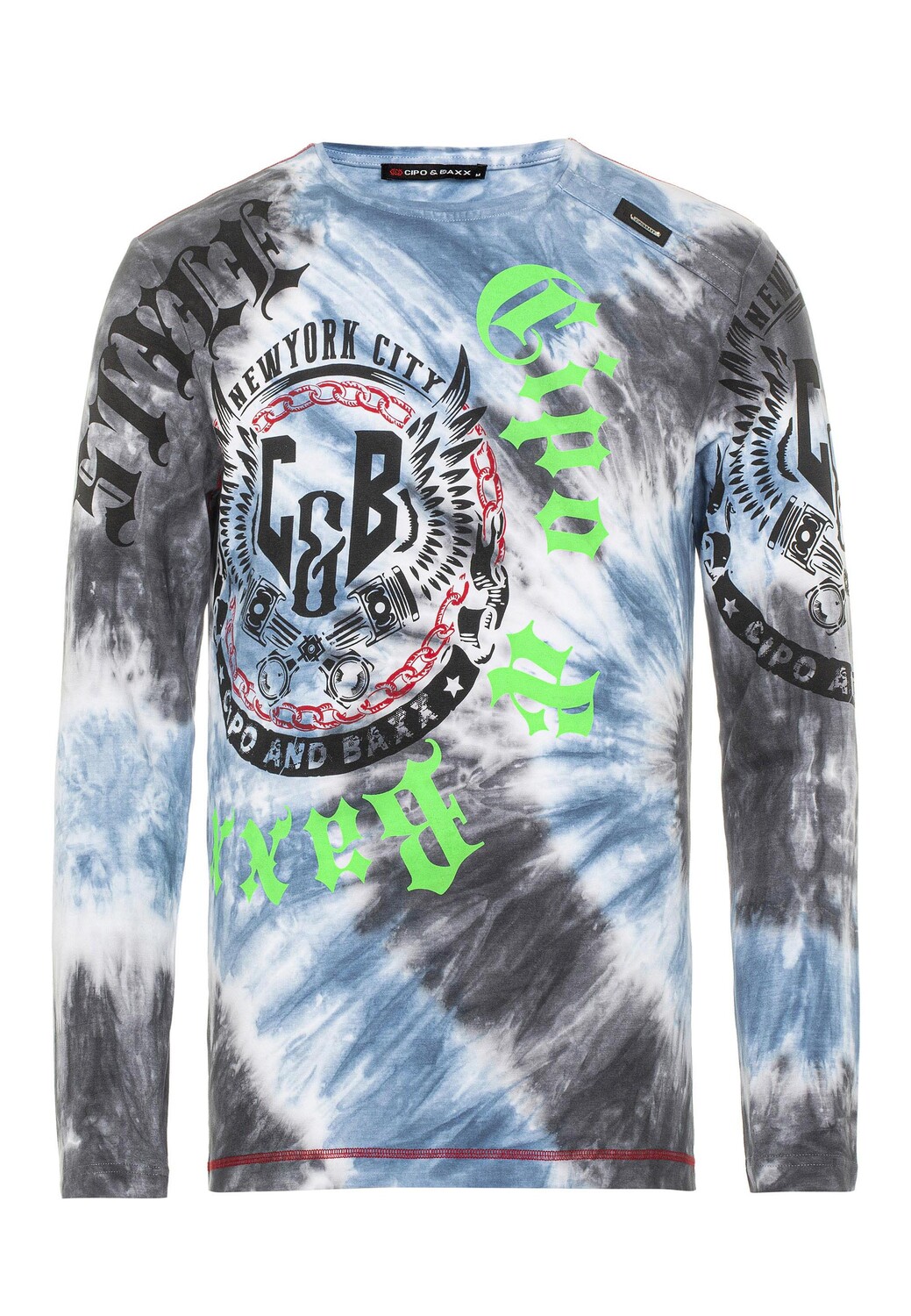 

Лонгслив Cipo & Baxx Langarmshirt, синий