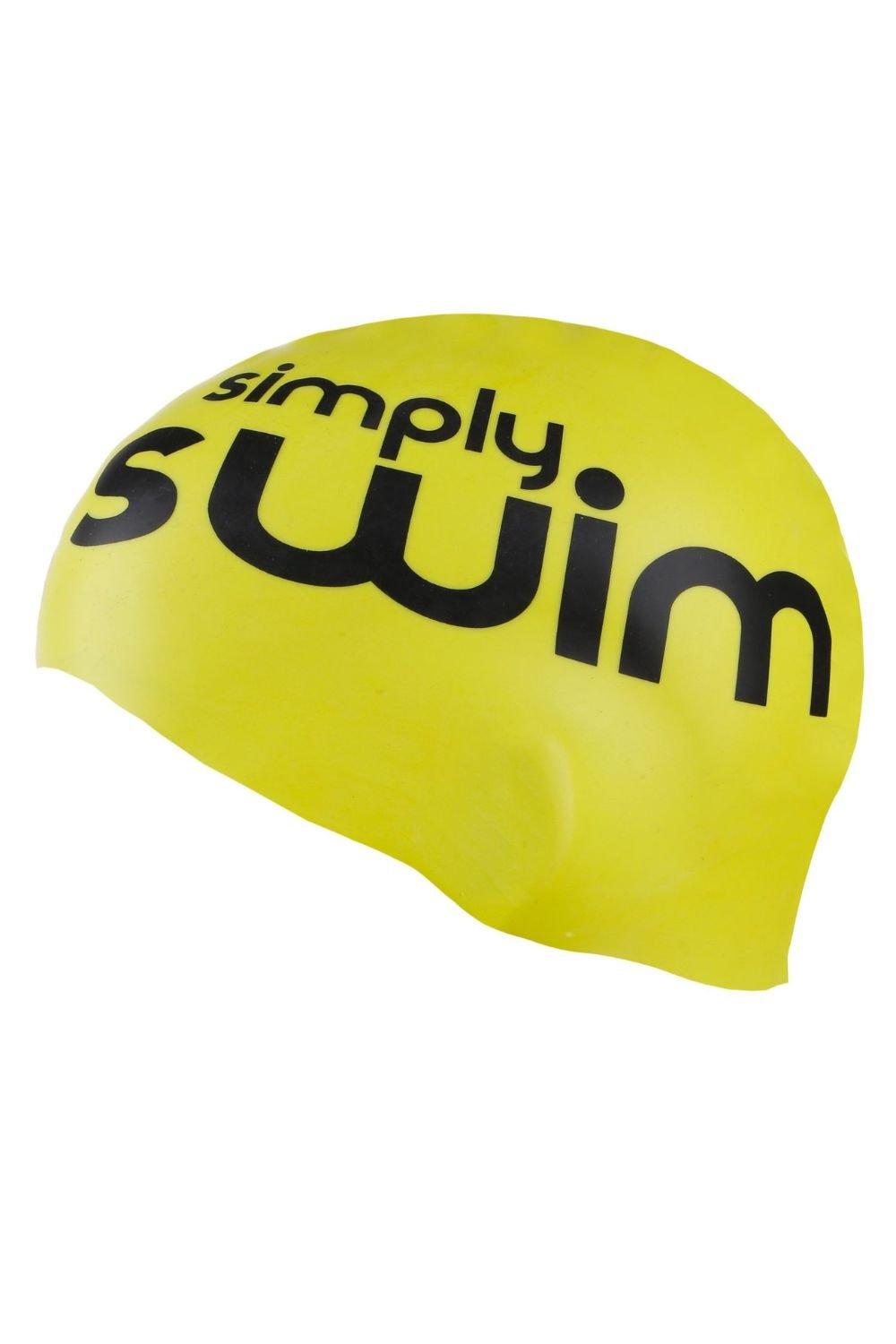 Силиконовая шапочка для плавания с высокой видимостью Simply Swim, желтый