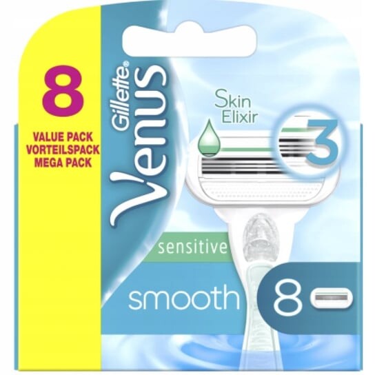 

Лезвия для бритвы, 8 шт. Gillette Venus Sensitive Smooth
