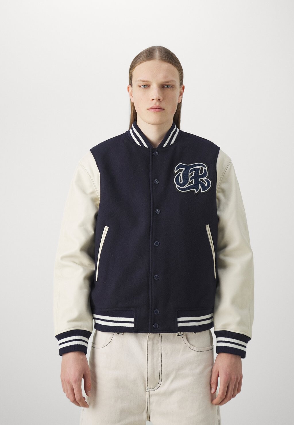 

Куртка-бомбер BLOUSON CUIR The Kooples, цвет navy