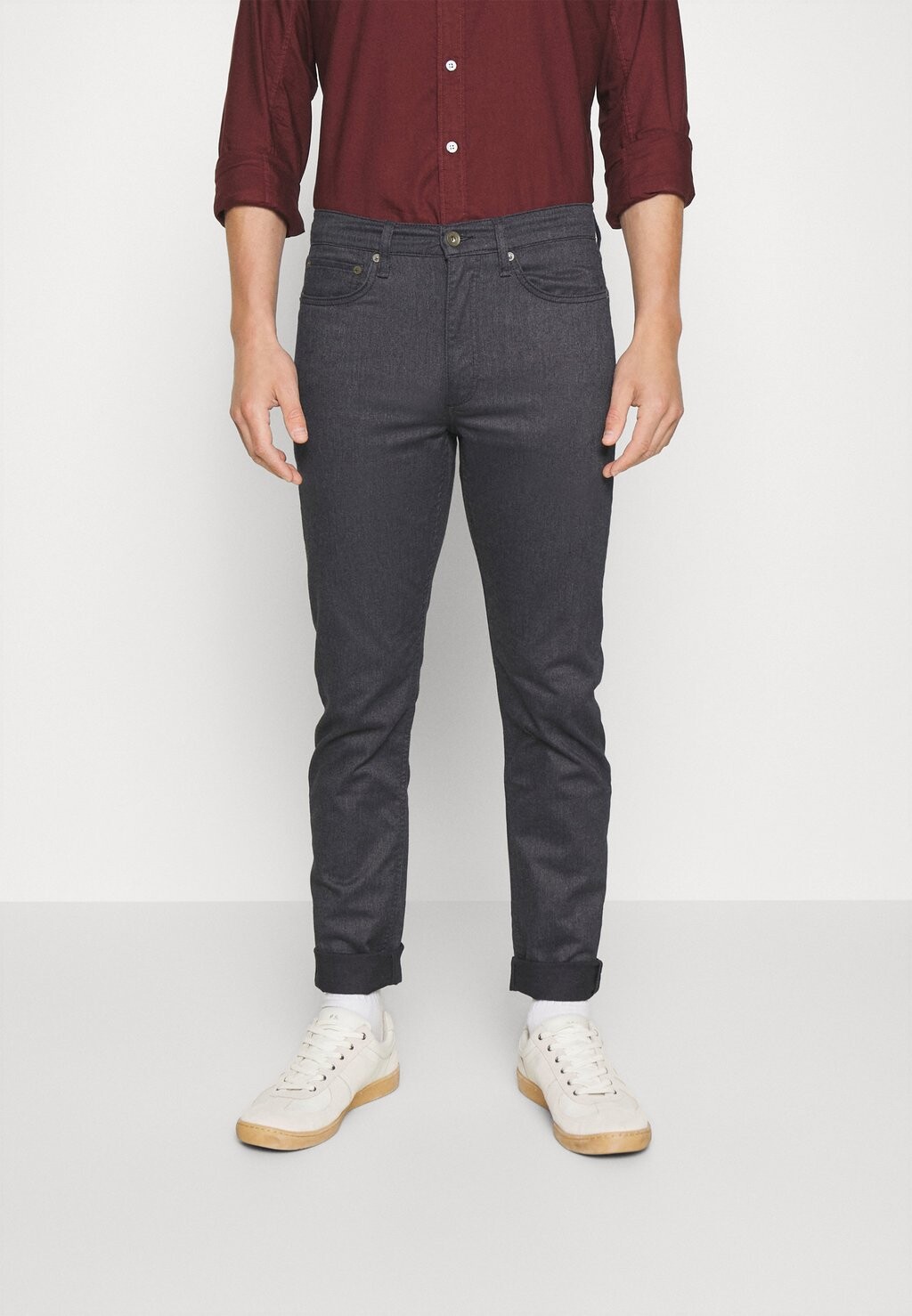 

Брюки FIT 2 BRUSHED rag & bone, темно-синие, Синий