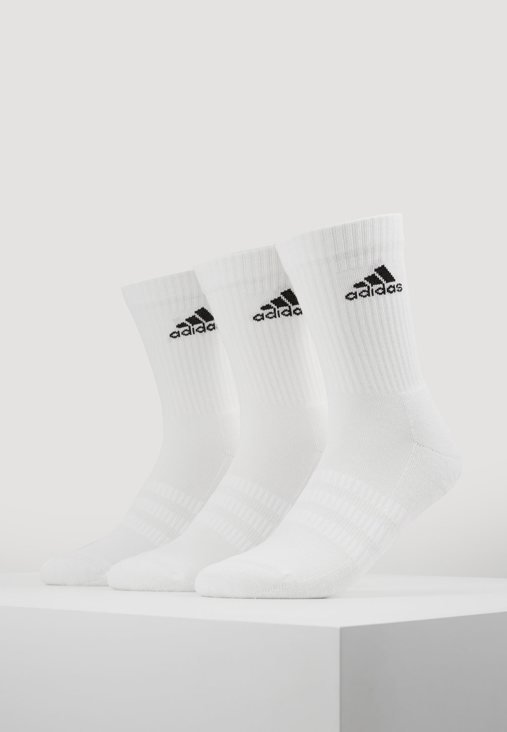 спортивные носки cush sock unisex adidas цвет white black Спортивные носки CUSH 3 PACK UNISEX adidas Performance, цвет white/black