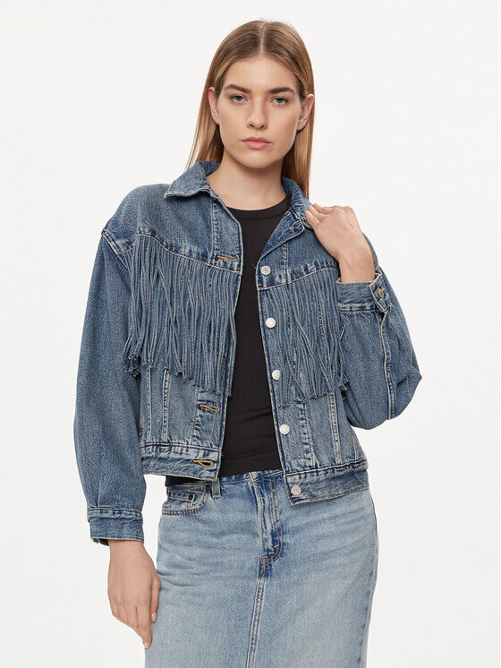 

Джинсовая куртка свободного кроя Levi's, синий