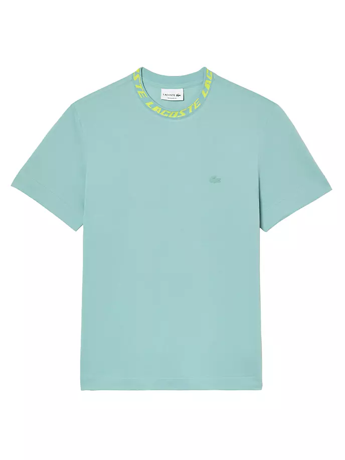

Футболка с короткими рукавами и логотипом Lacoste, цвет florida
