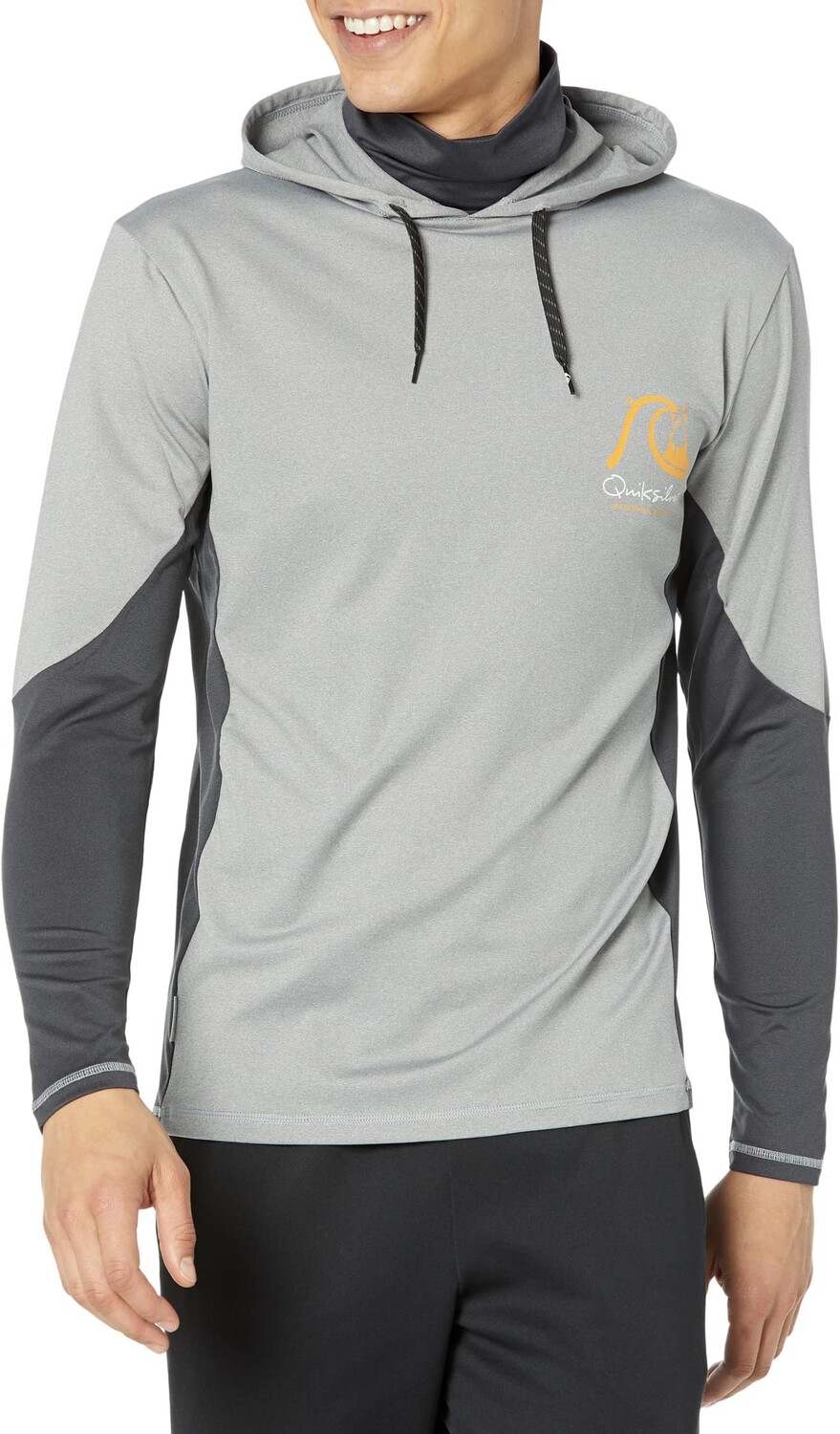 

Футболка для серфинга Angler Hooded 2 с длинными рукавами Quiksilver, цвет Sharkskin