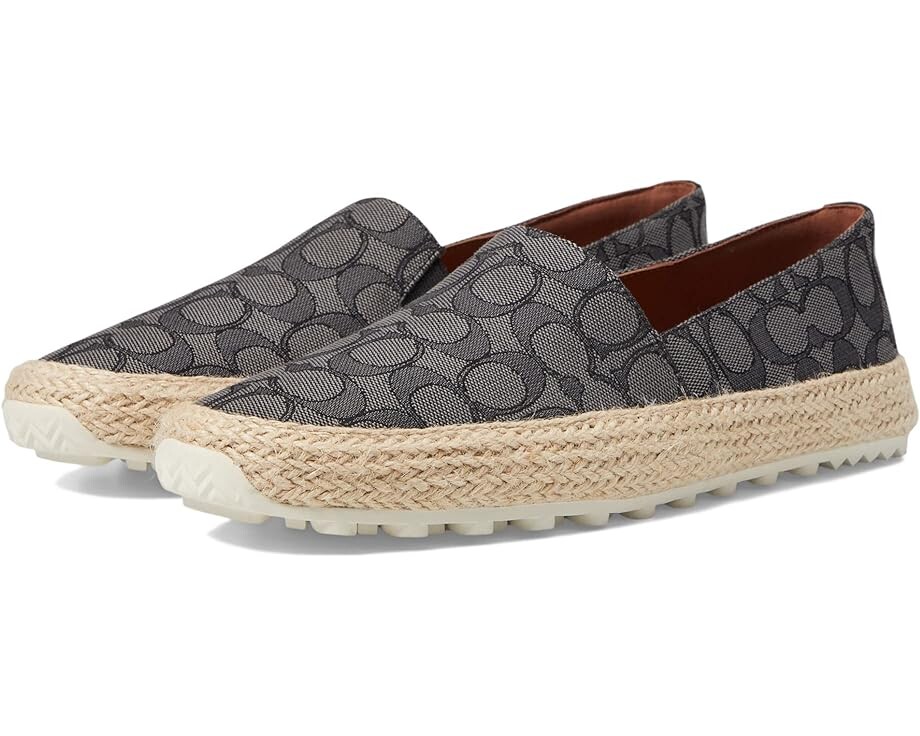 

Кроссовки COACH Signature Espadrille, цвет Charcoal/Black